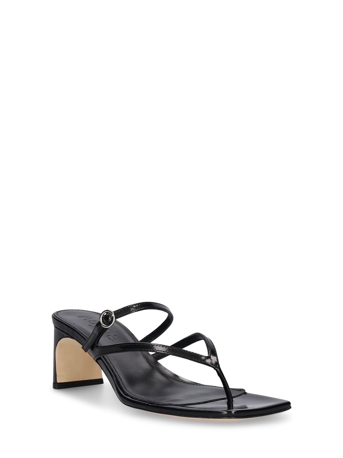 Shop Aeyde 55mm Giselle Leather Mules In Black