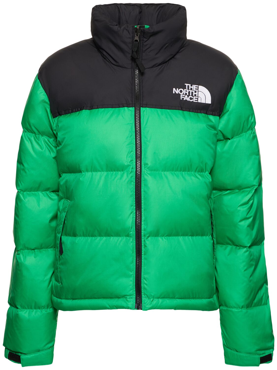The North Face Nuptse cropped high pile fleece down jacket in
