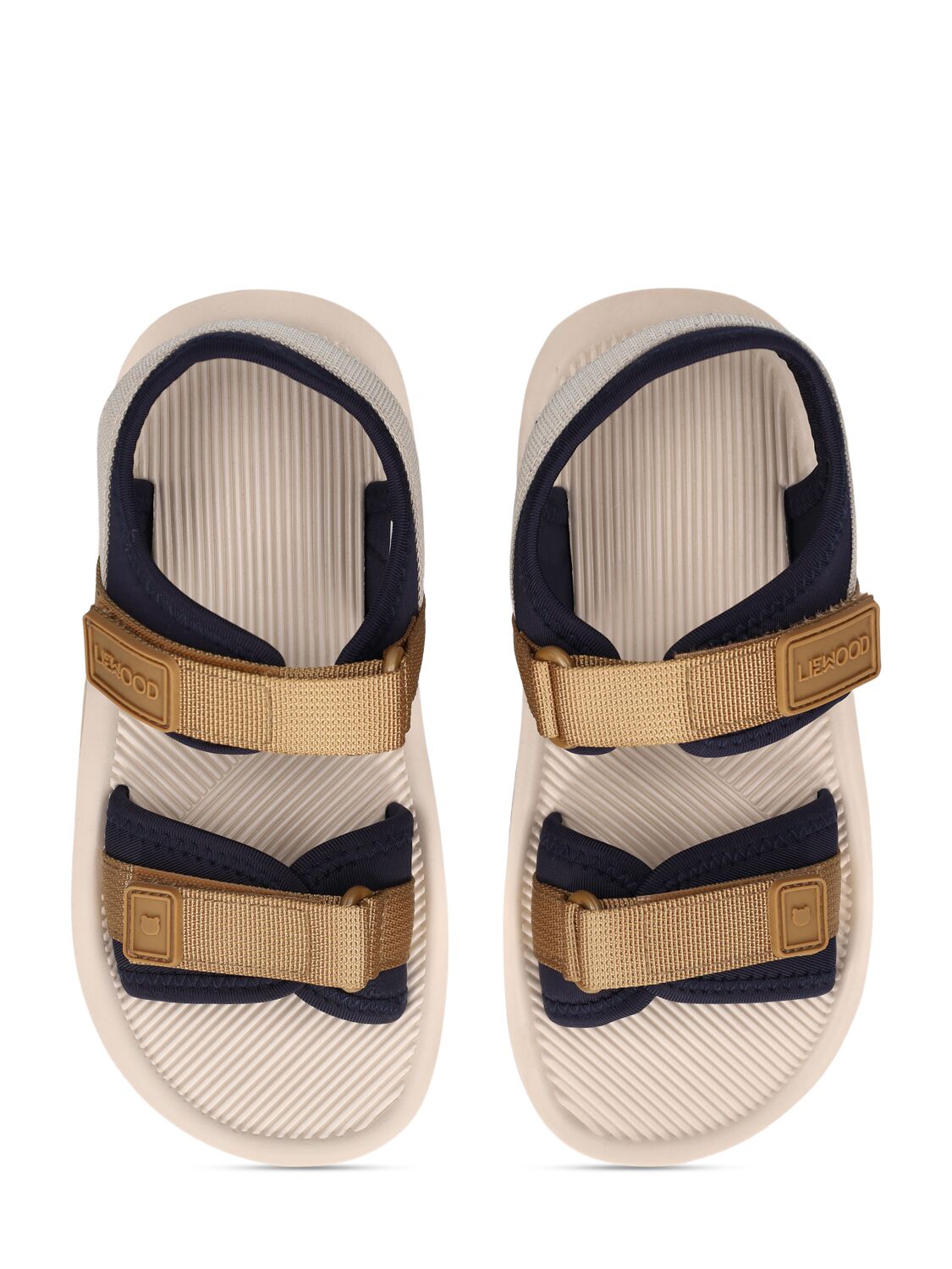 Shop Liewood Nylon Sandals In Brown