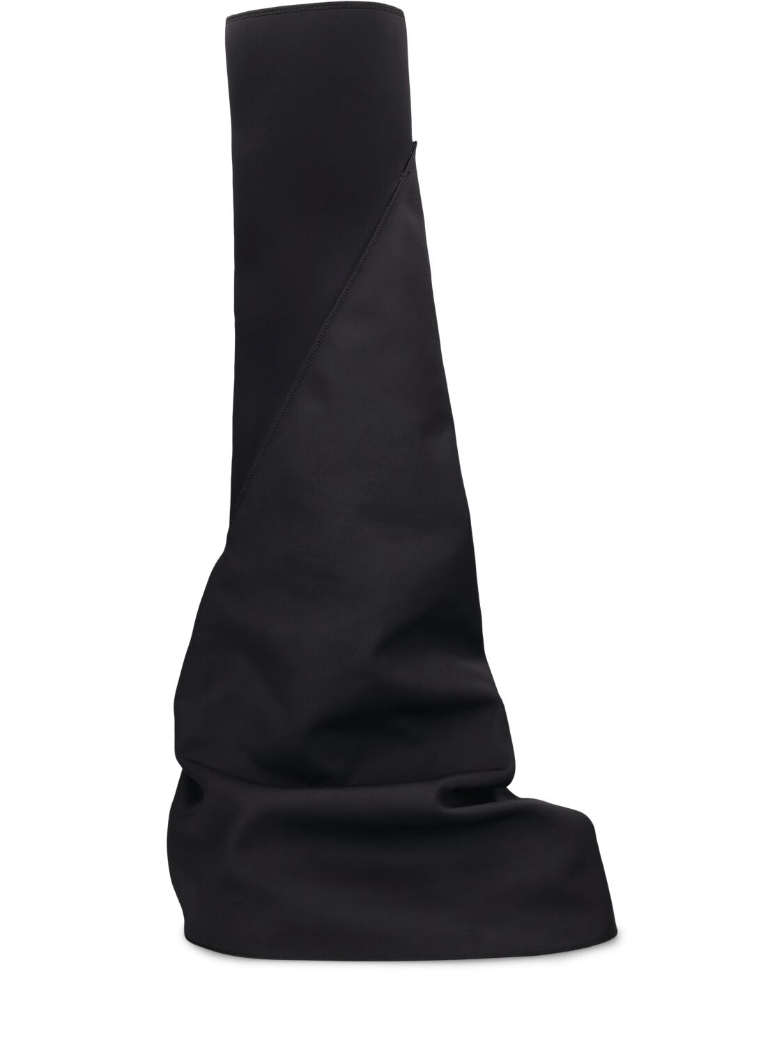 Rick Owens Drkshdw Fetish Canvas Sneaker Boots In Black,white