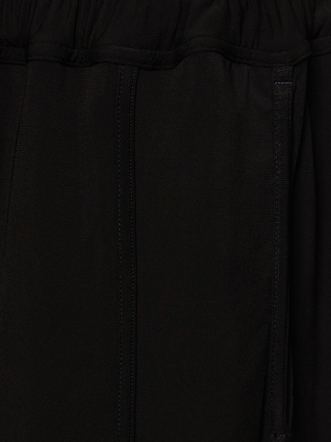 Shop Rick Owens Lido Track Stretch Cupro Pants In Black