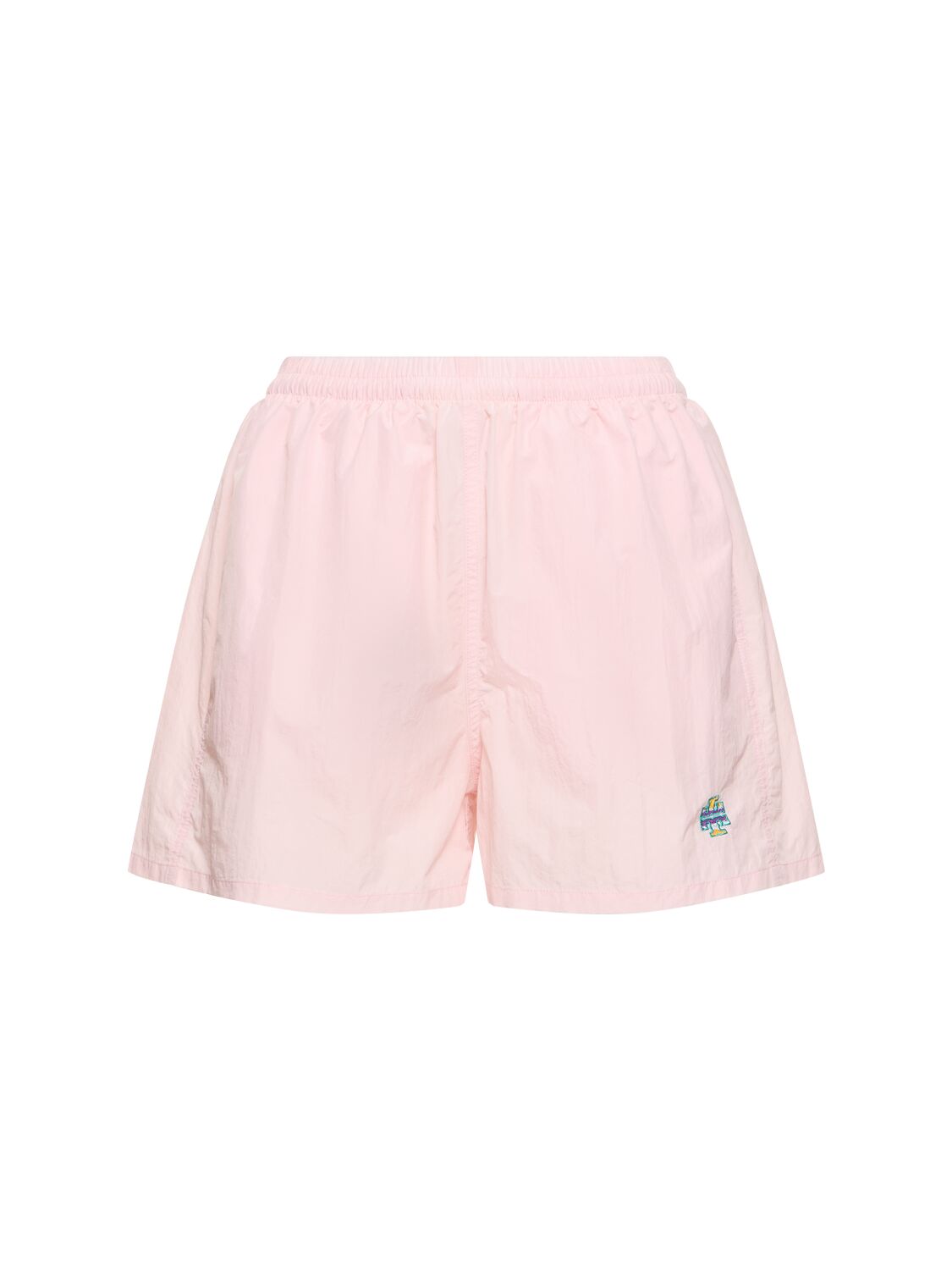 Tory Sport Nylon Camp Shorts In Pink
