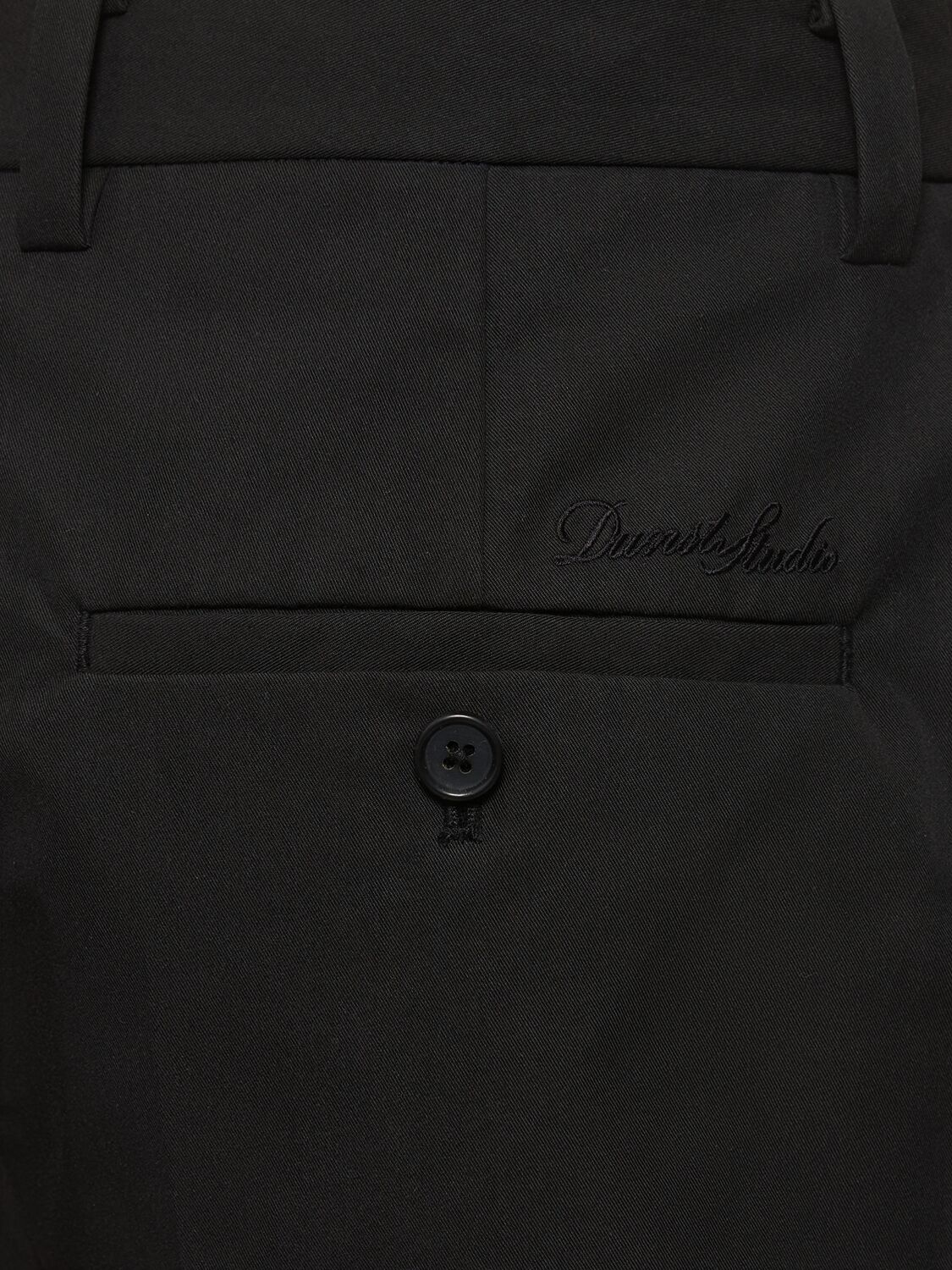 Shop Dunst Essential Chino Shorts In Black