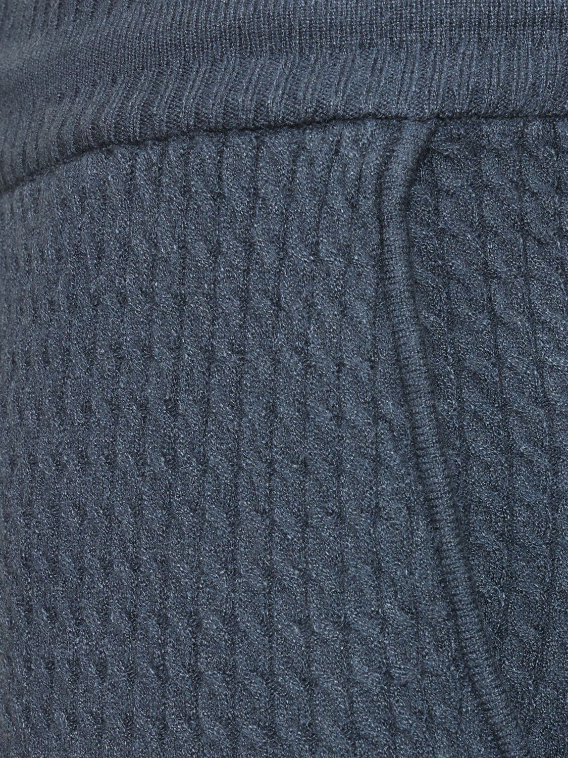 Shop Weworewhat Pull On Knit Viscose Blend Pants In Dark Grey