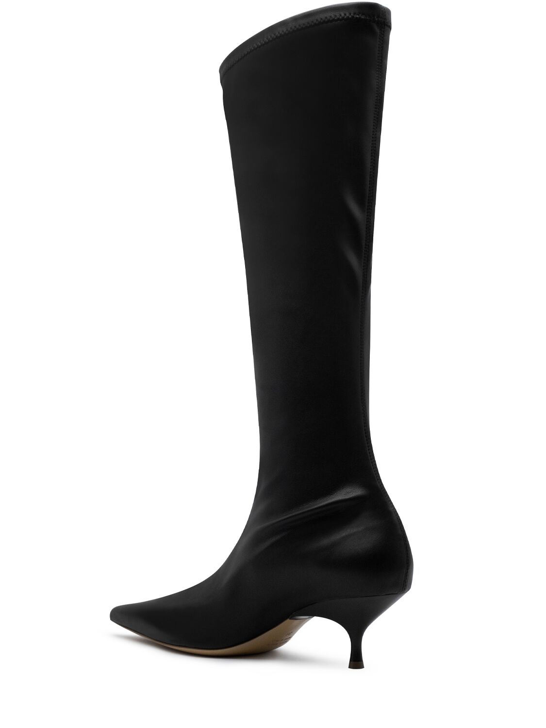 Shop Gia Borghini 50mm Hera Faux Leather Tall Boots In Black