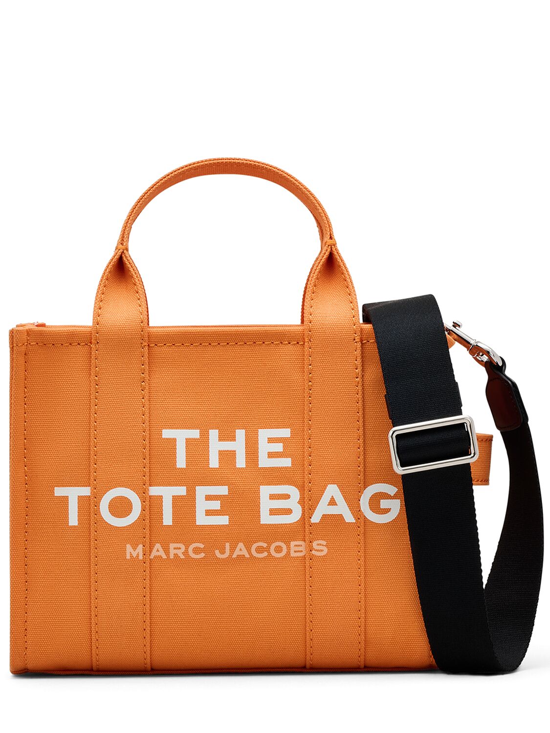 Shop Marc Jacobs The Small Tote Canvas Bag In Tangerine