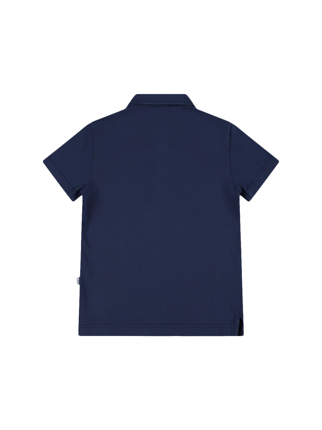 Shop Il Gufo Cotton Piquet Polo T-shirt In Navy