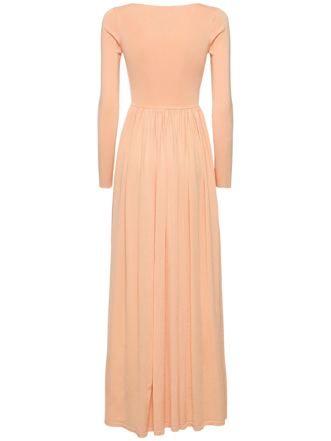 Shop Zimmermann Natura Scoop Neck Maxi Dress In Pink