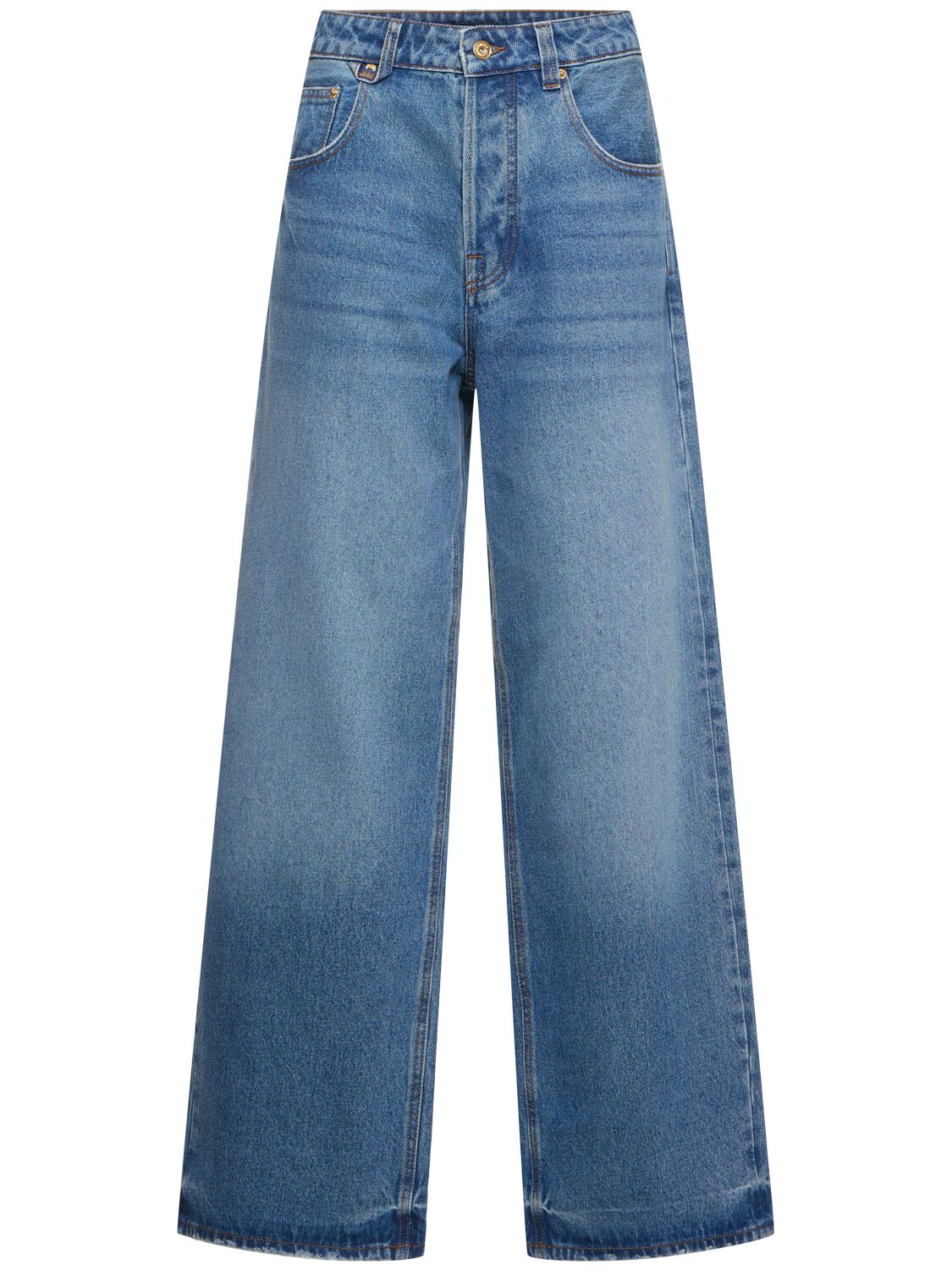 Le De-nîmes Large High Rise Wide Jeans