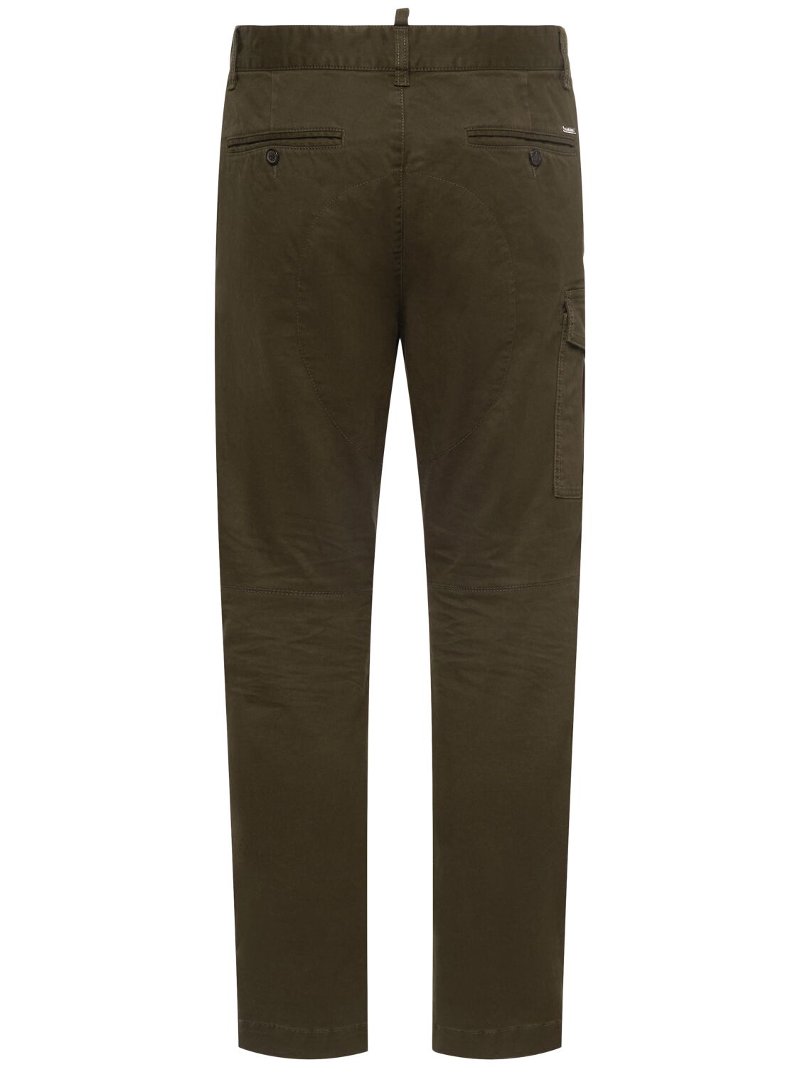 Shop Dsquared2 Sexy Stretch Cotton Cargo Pants In Military Green