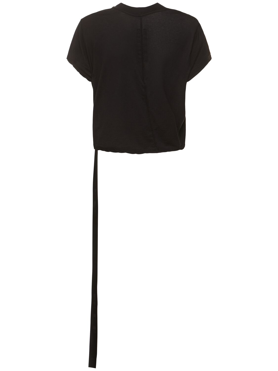 Shop Rick Owens Drkshdw Short Sleeve Cropped Jersey T-shirt In Black