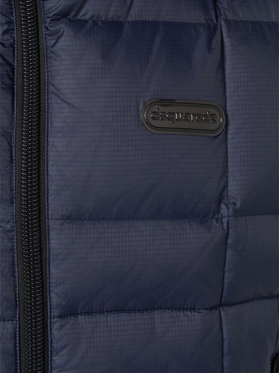 Shop Dsquared2 3d Ripstop Down Vest In Navy