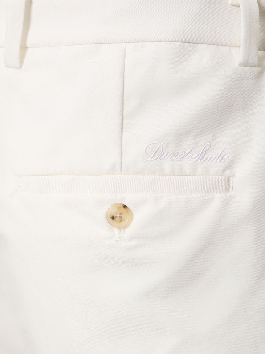 Shop Dunst Essential Chino Shorts In White
