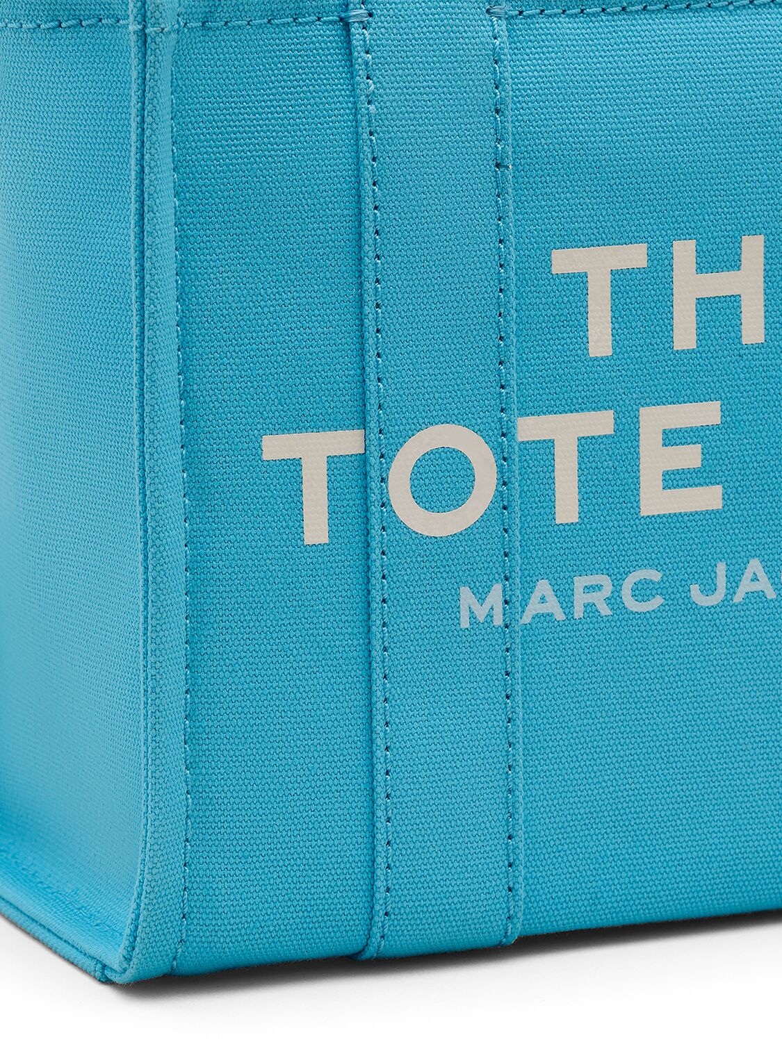 Shop Marc Jacobs The Small Tote Canvas Bag In Aqua