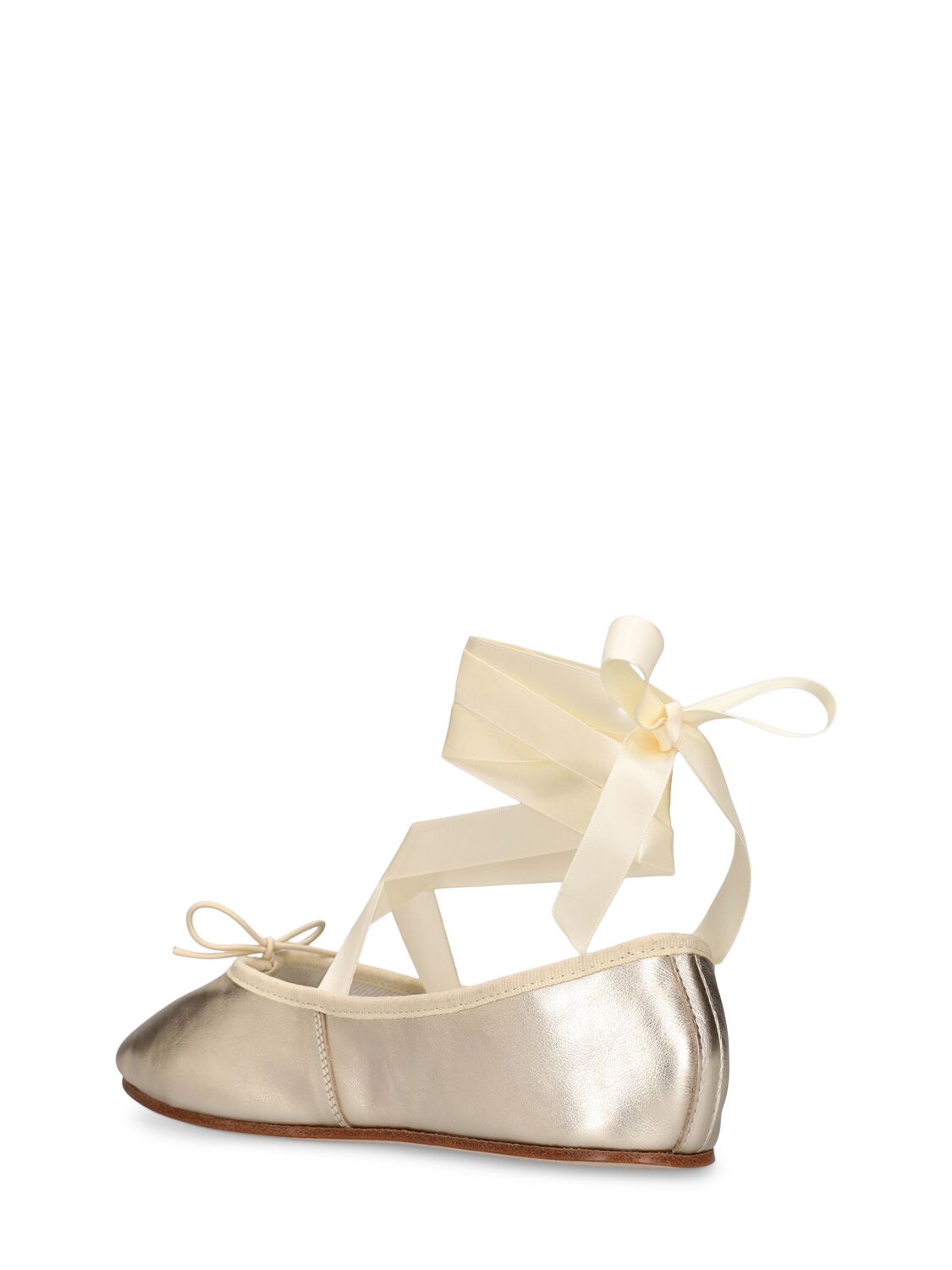 Shop Repetto 10mm Sophia Laminated Leather Ballerinas In Gold