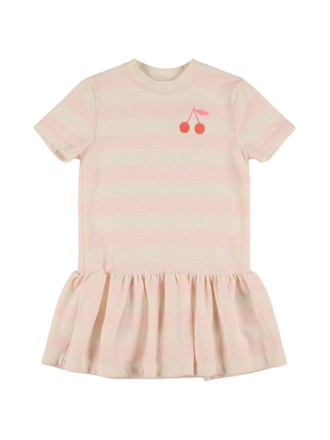 Bonpoint Kids' Embroidered Cotton Jersey Dress In Pink