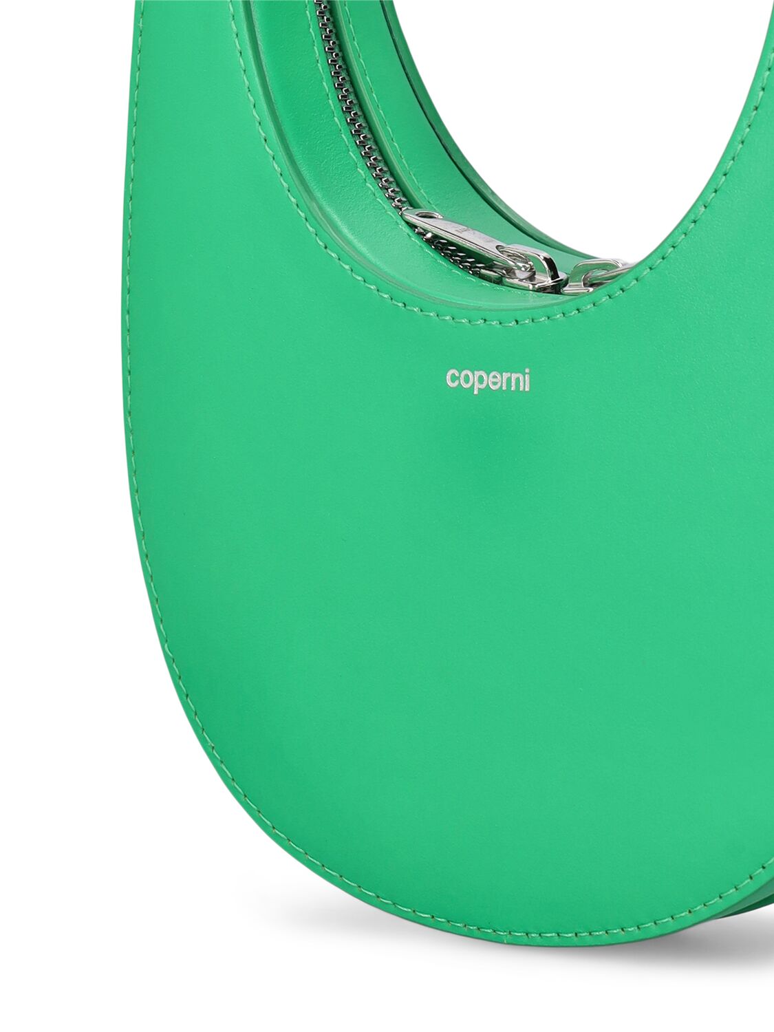 Shop Coperni Mini Swipe Leather Bag In Green