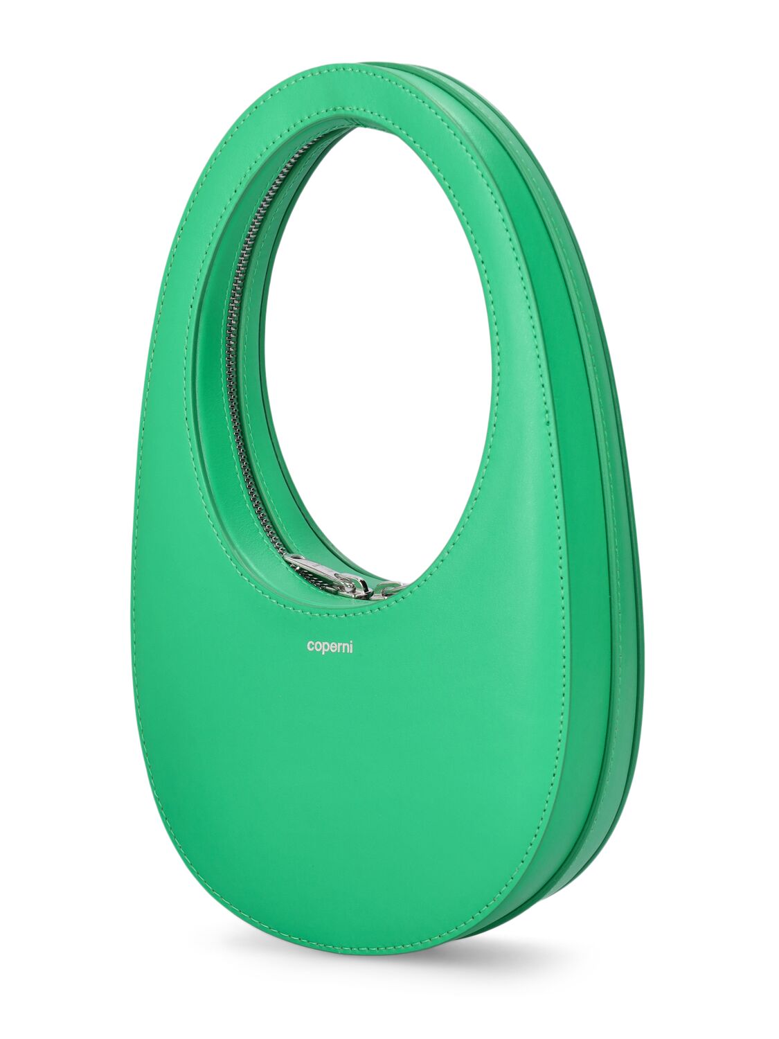 Shop Coperni Mini Swipe Leather Bag In Green