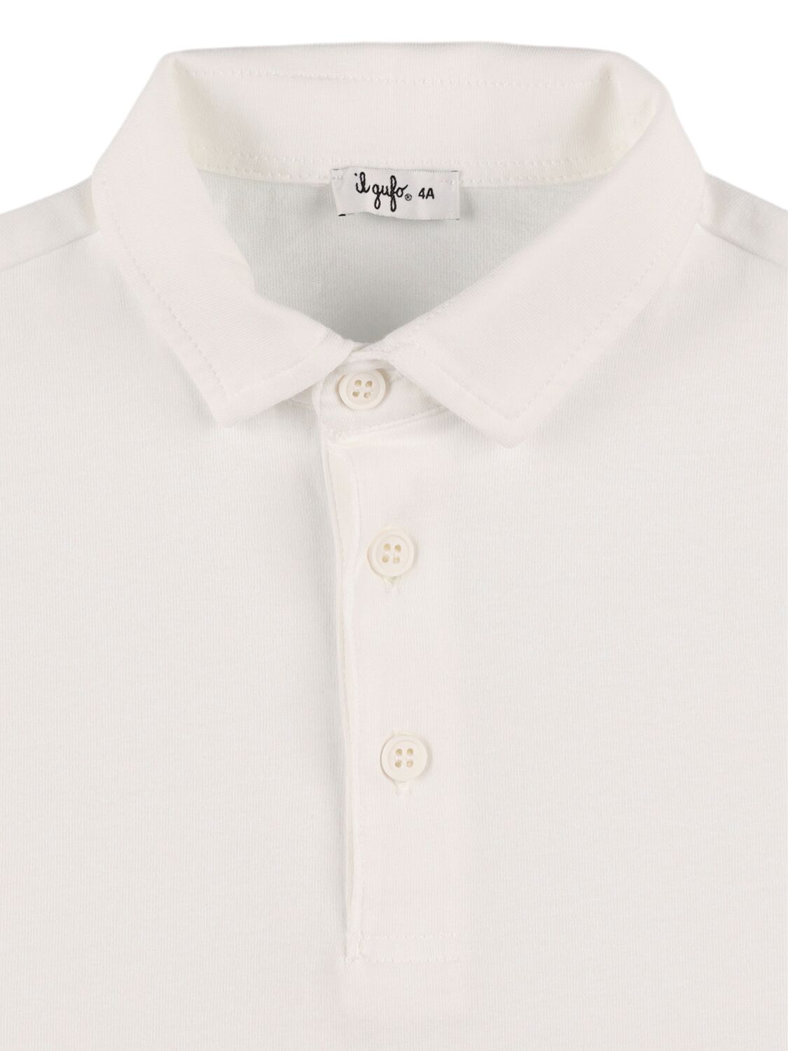 Shop Il Gufo Cotton Piquet Polo T-shirt In White