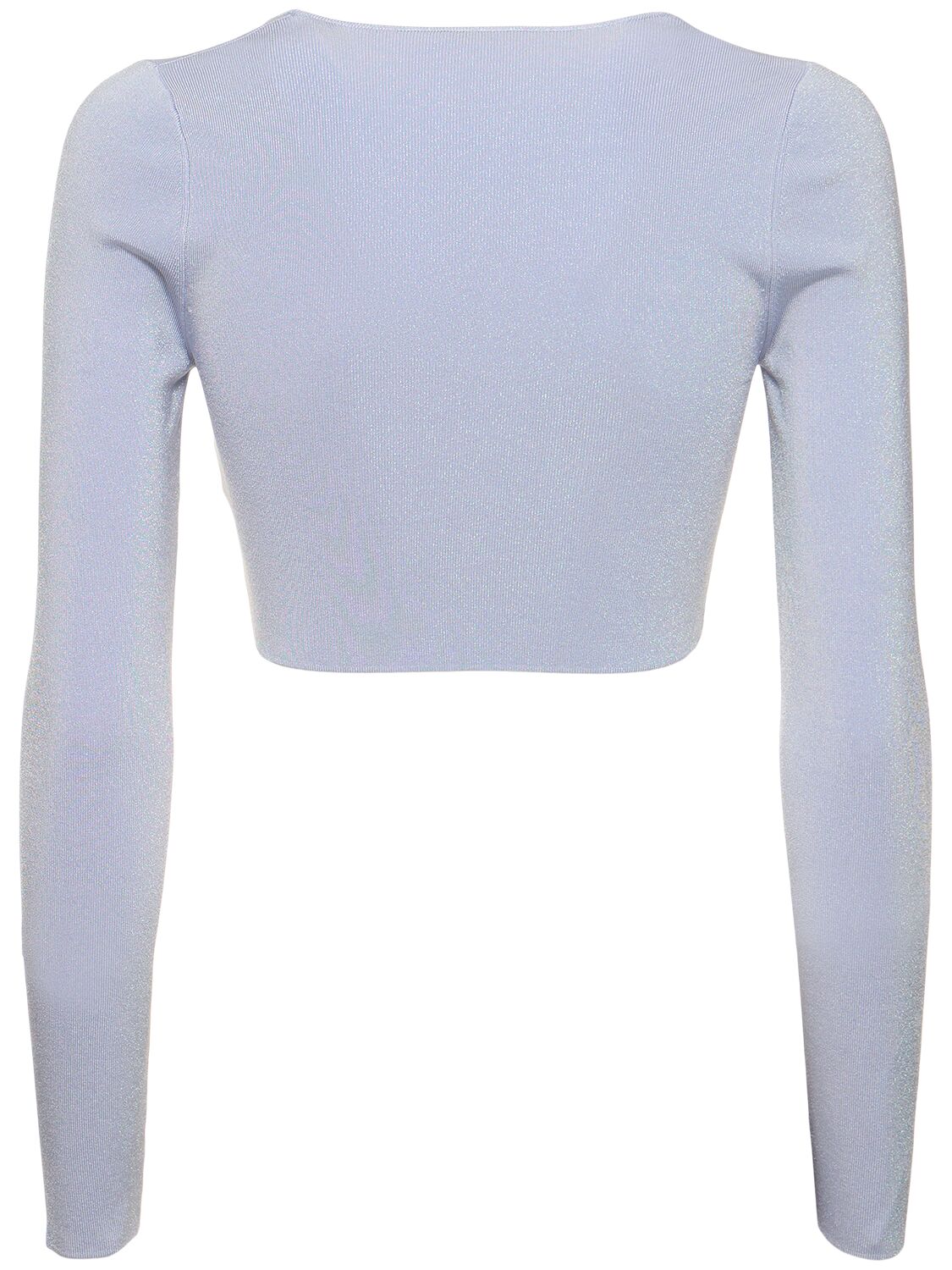 Shop Zimmermann Natura Scoop Neck Crop Top In Light Blue