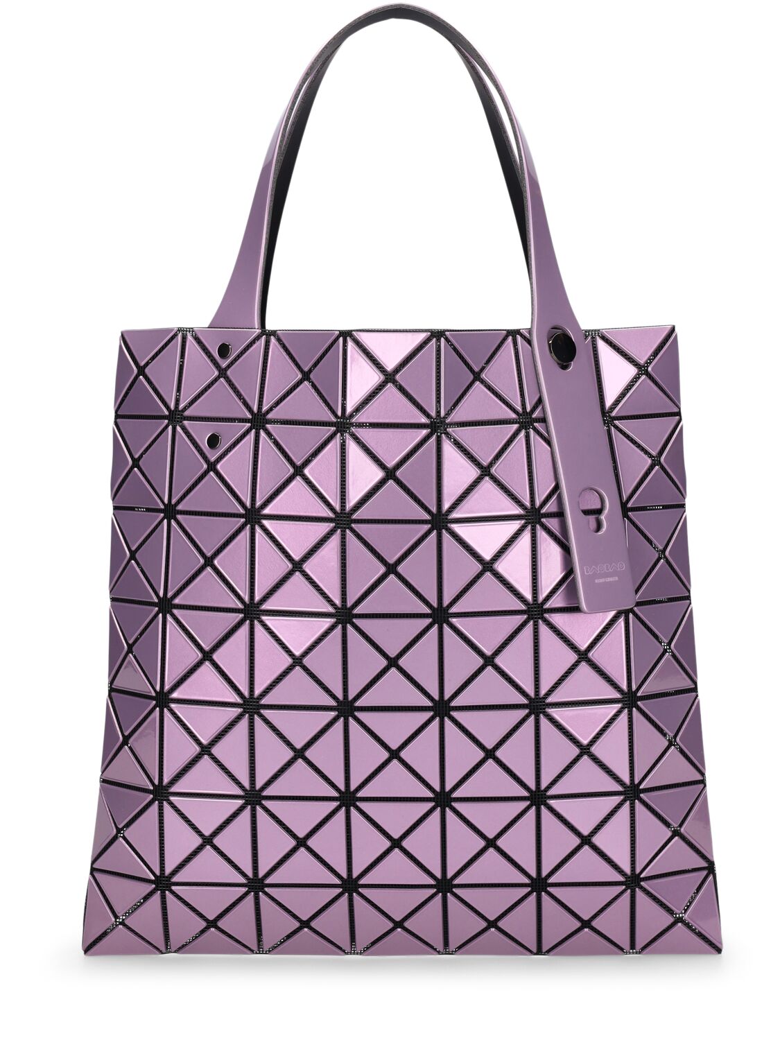 Shop Bao Bao Issey Miyake Prism Metallic Tote Bag In Lilac