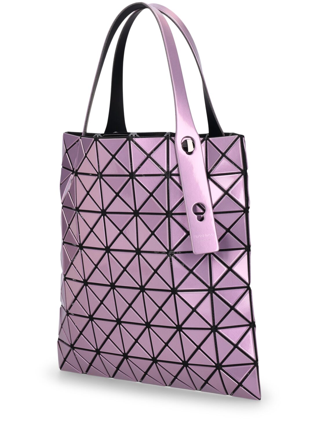 Shop Bao Bao Issey Miyake Prism Metallic Tote Bag In Lilac