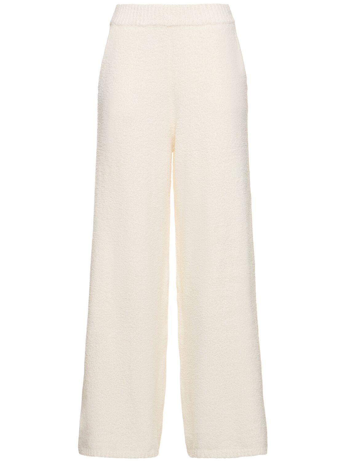 Weworewhat Low Rise Wool Trousers In White