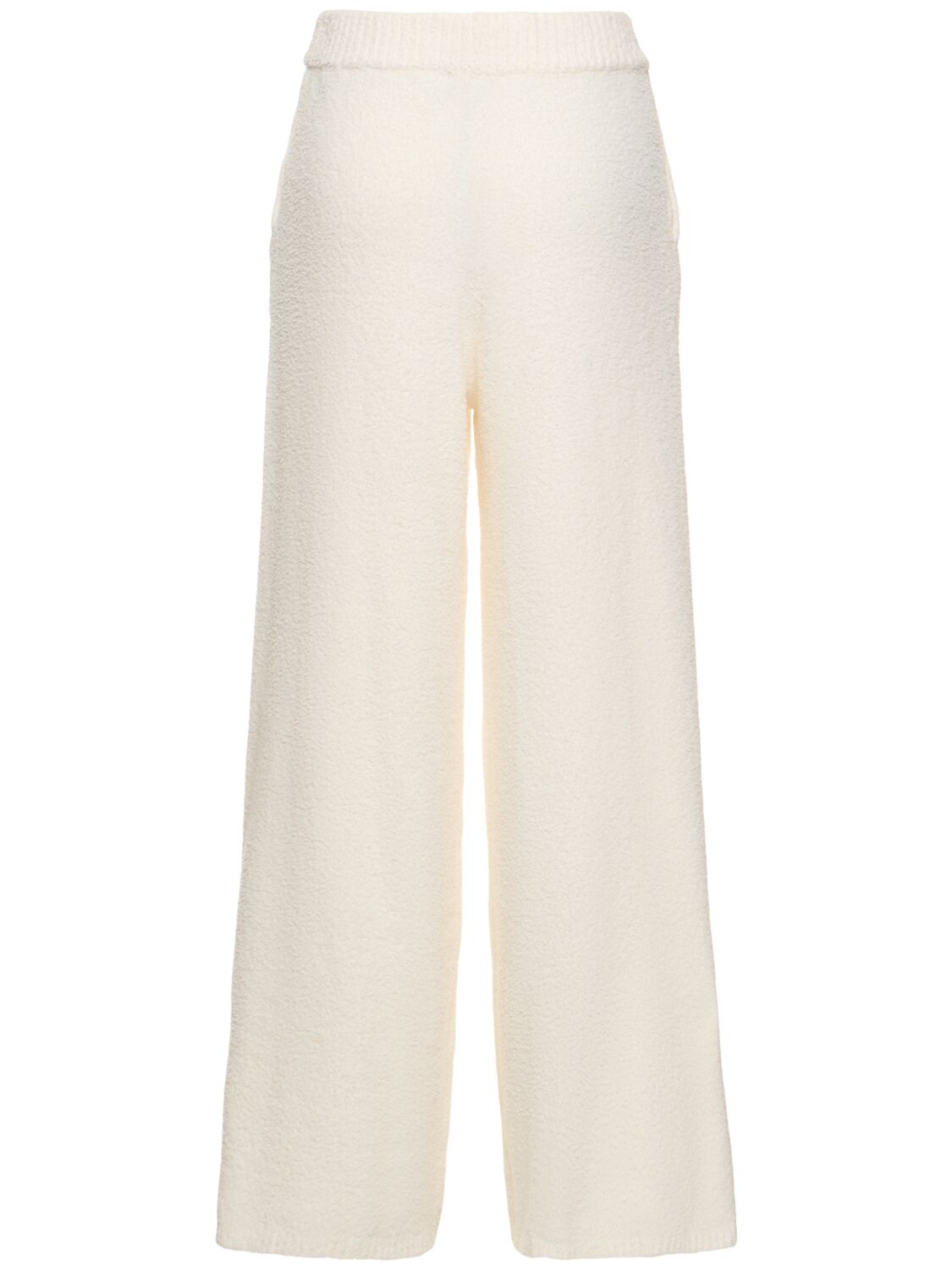 Shop Weworewhat Wide Leg Knitted Pants In White