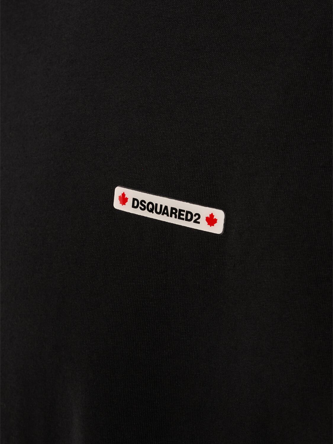 Shop Dsquared2 Regular Fit Micro Logo T-shirt In Black