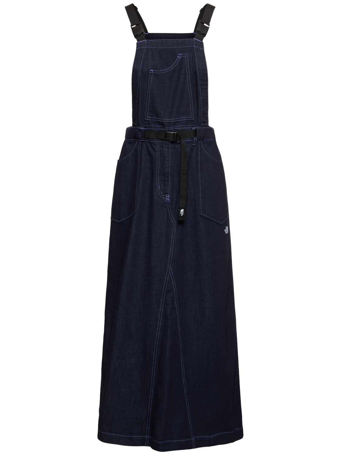 Image of Denim Overall Dress