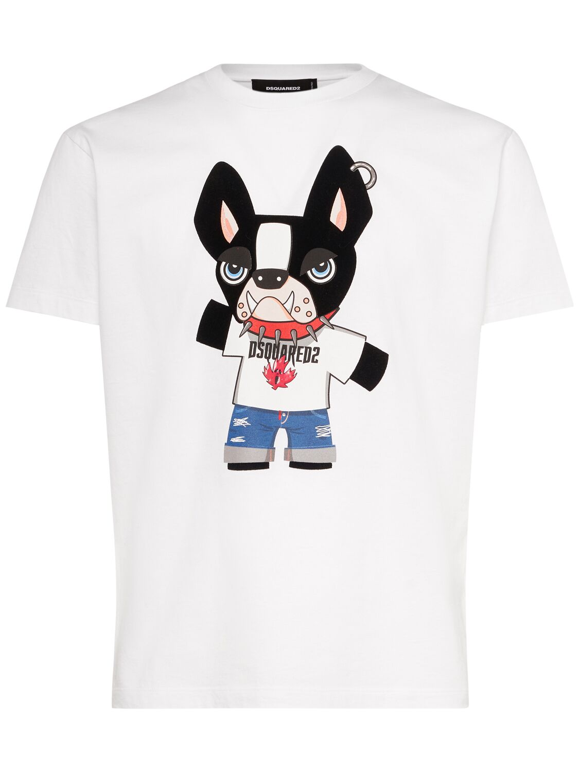 Dsquared2 Cool Fit Dog Print T-shirt In White