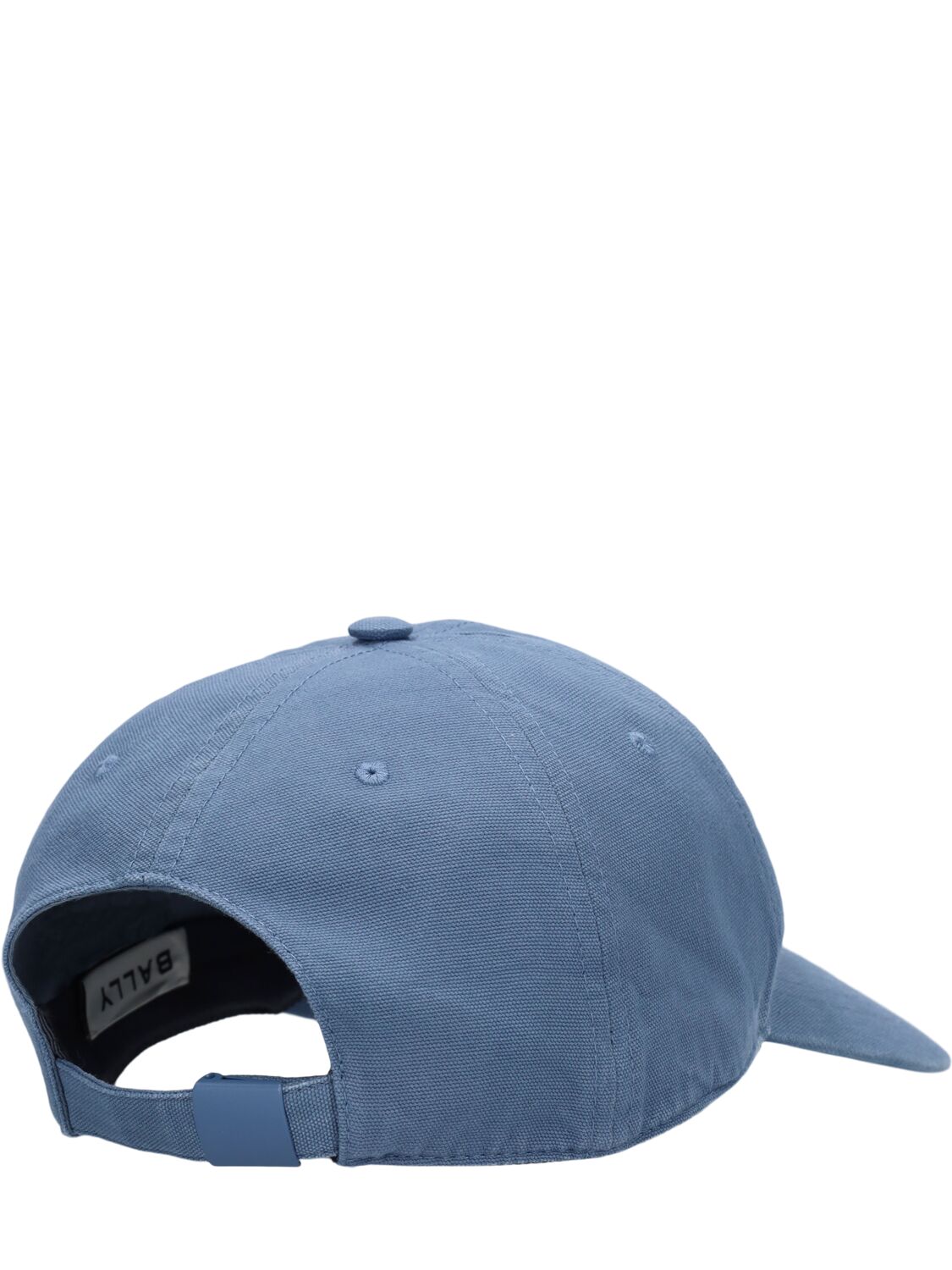 Shop Bally Cotton Logo Baseball Hat In Blue