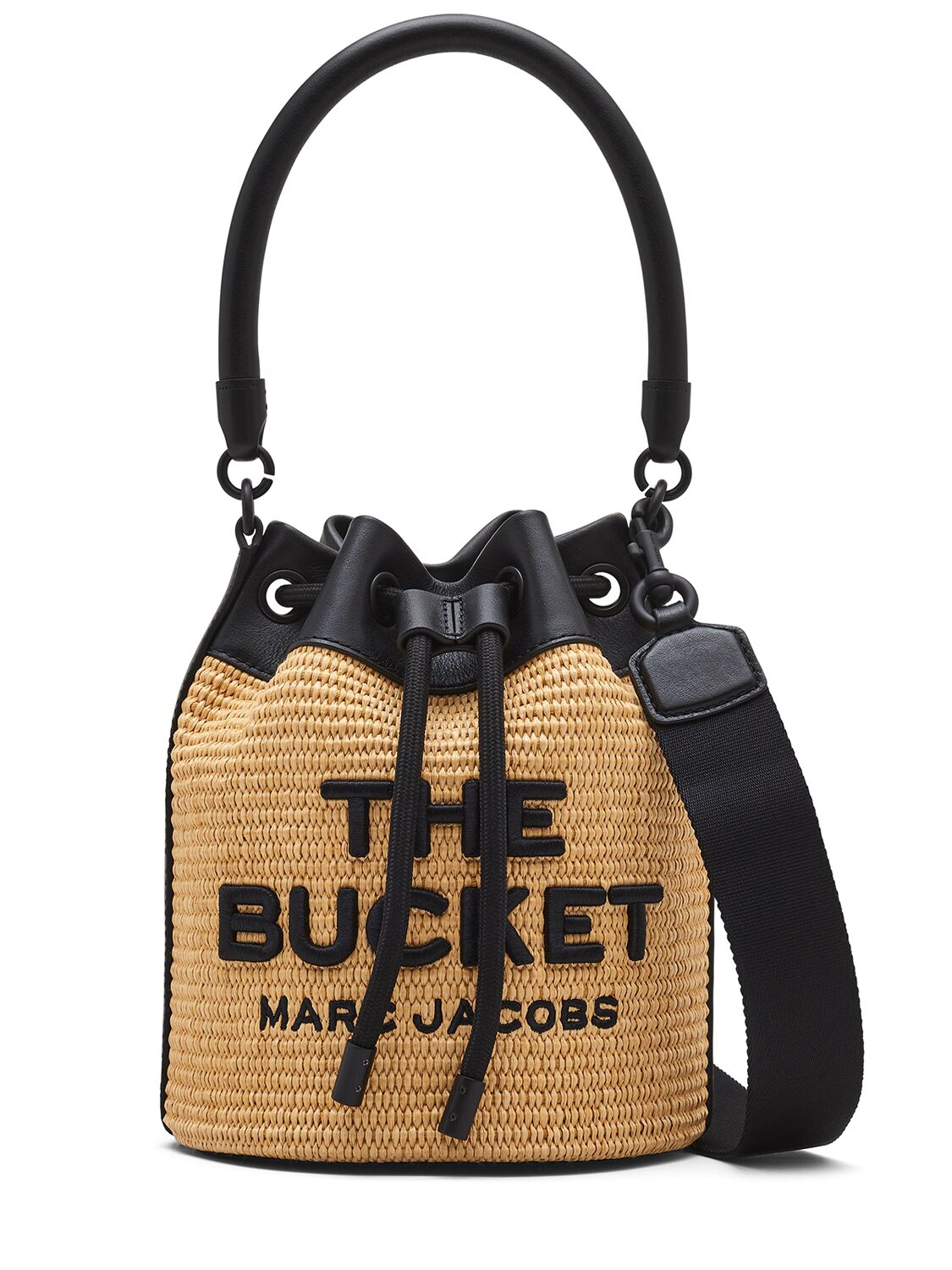 Marc Jacobs The Bucket Raffia Effect Bag In Natural
