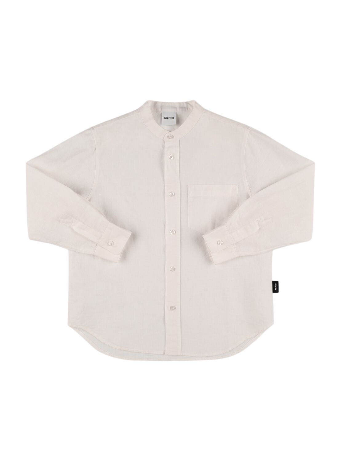 Aspesi Kids' Cotton Poplin Shirt In White