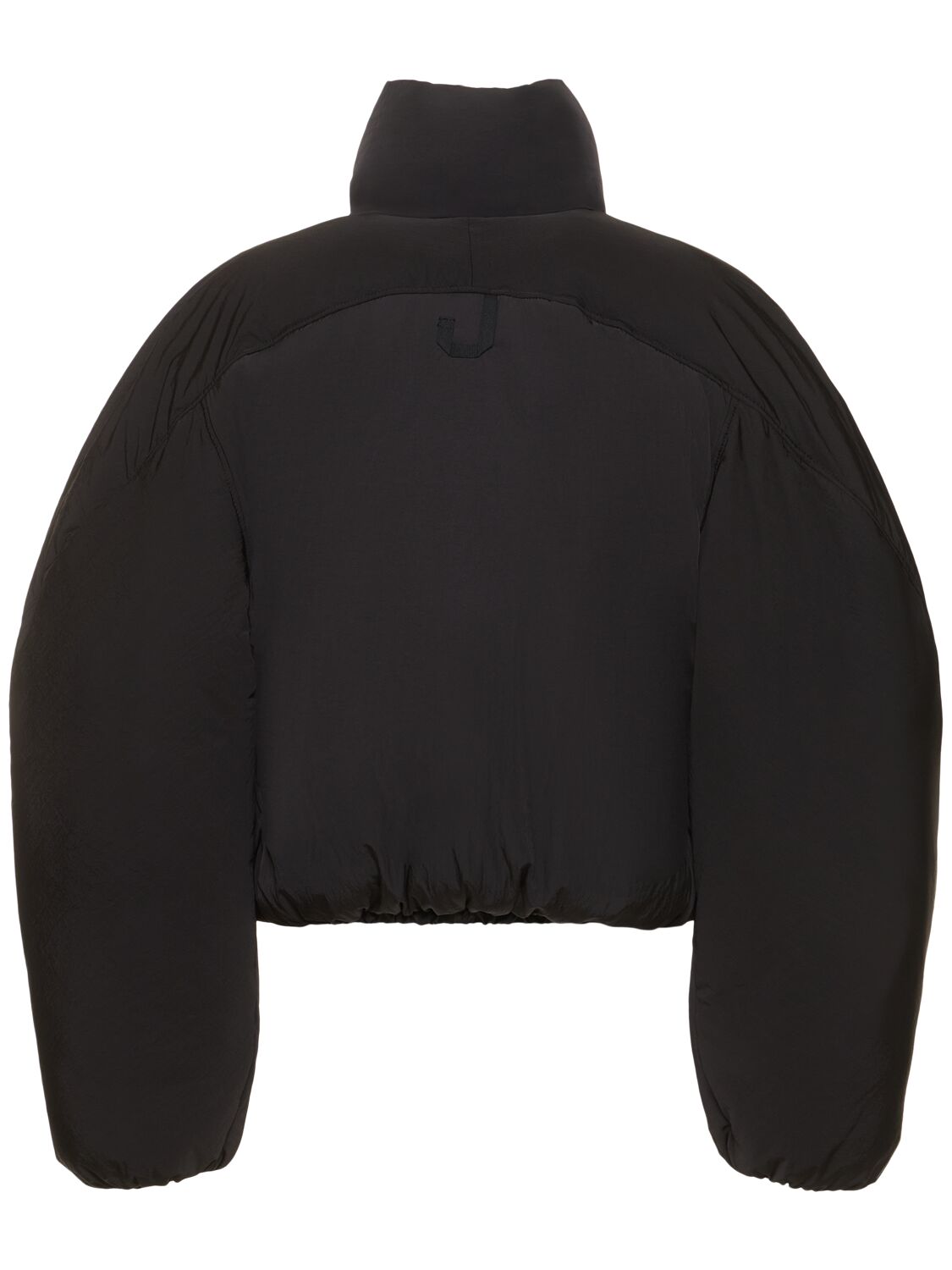 Shop Jacquemus La Doudoune Caraco Puffer Crop Jacket In Black
