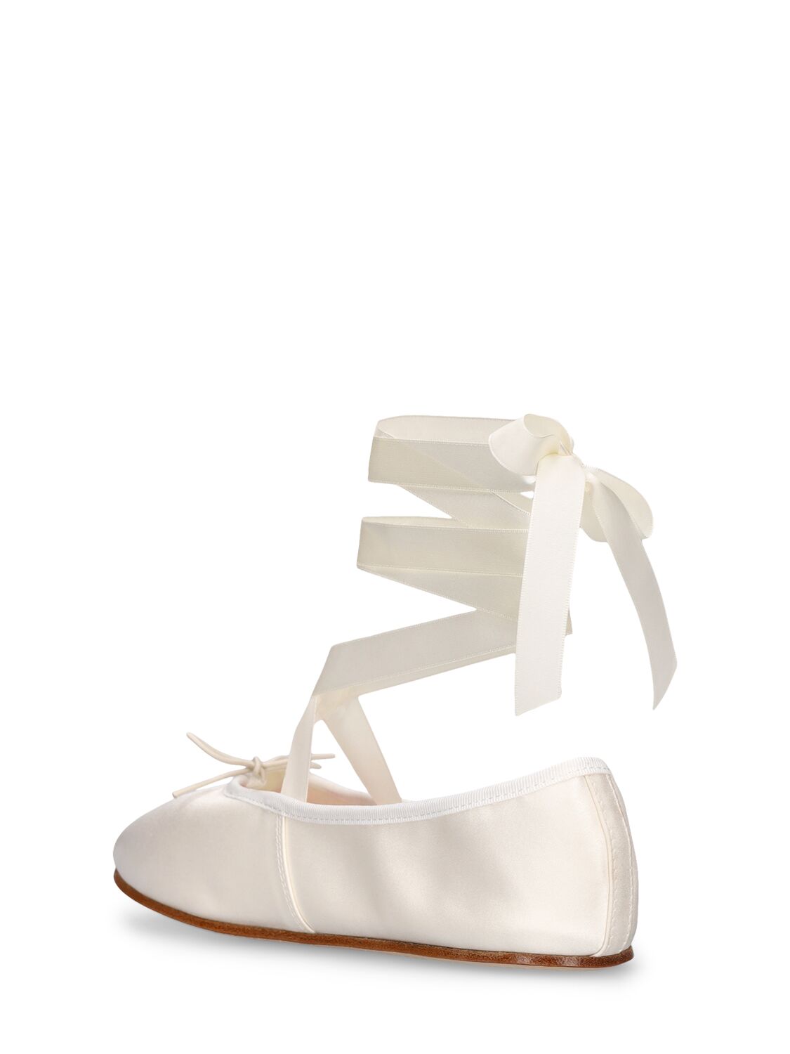 Shop Repetto 10mm Sophia Satin Ballerinas In White