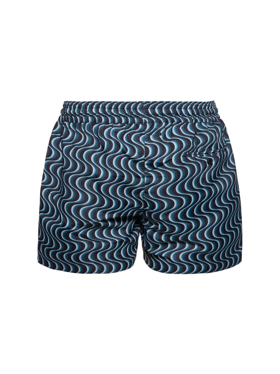 Shop Frescobol Carioca Copa Camada Printed Tech Swim Shorts In 蓝色