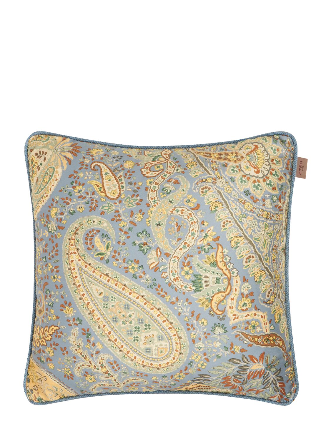 Etro Maranta Embroidered Cushion In Multicolor