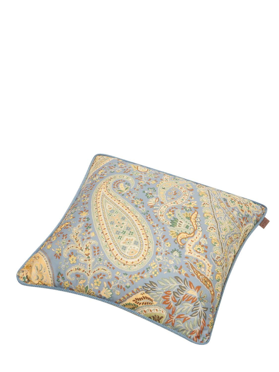 Shop Etro Maranta Embroidered Cushion In Multicolor