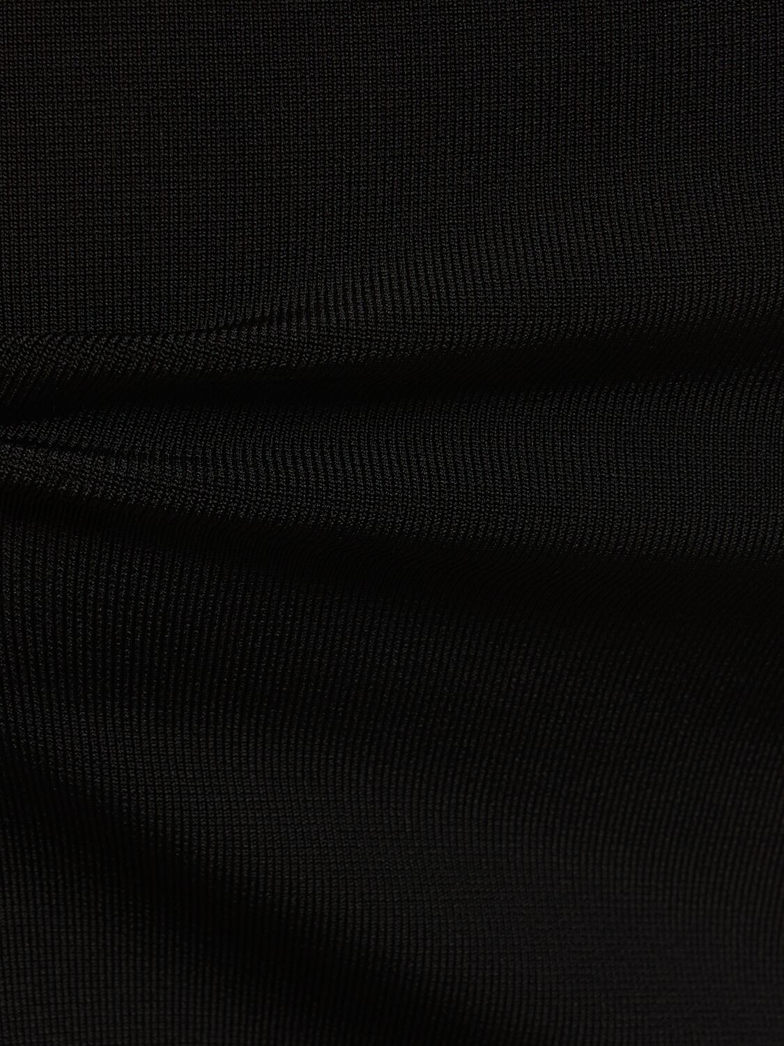 Shop Jacquemus La Robe Cubista Rib Knit Mini Dress In Black