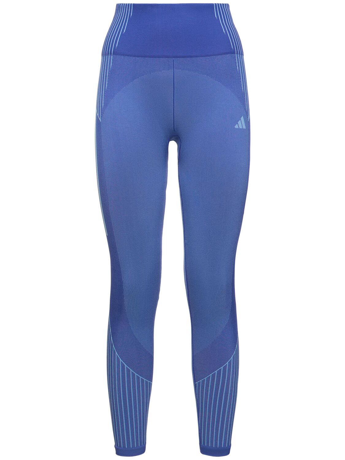 Adidas Originals Seamless Aeroknit 7/8 Leggings In Blue