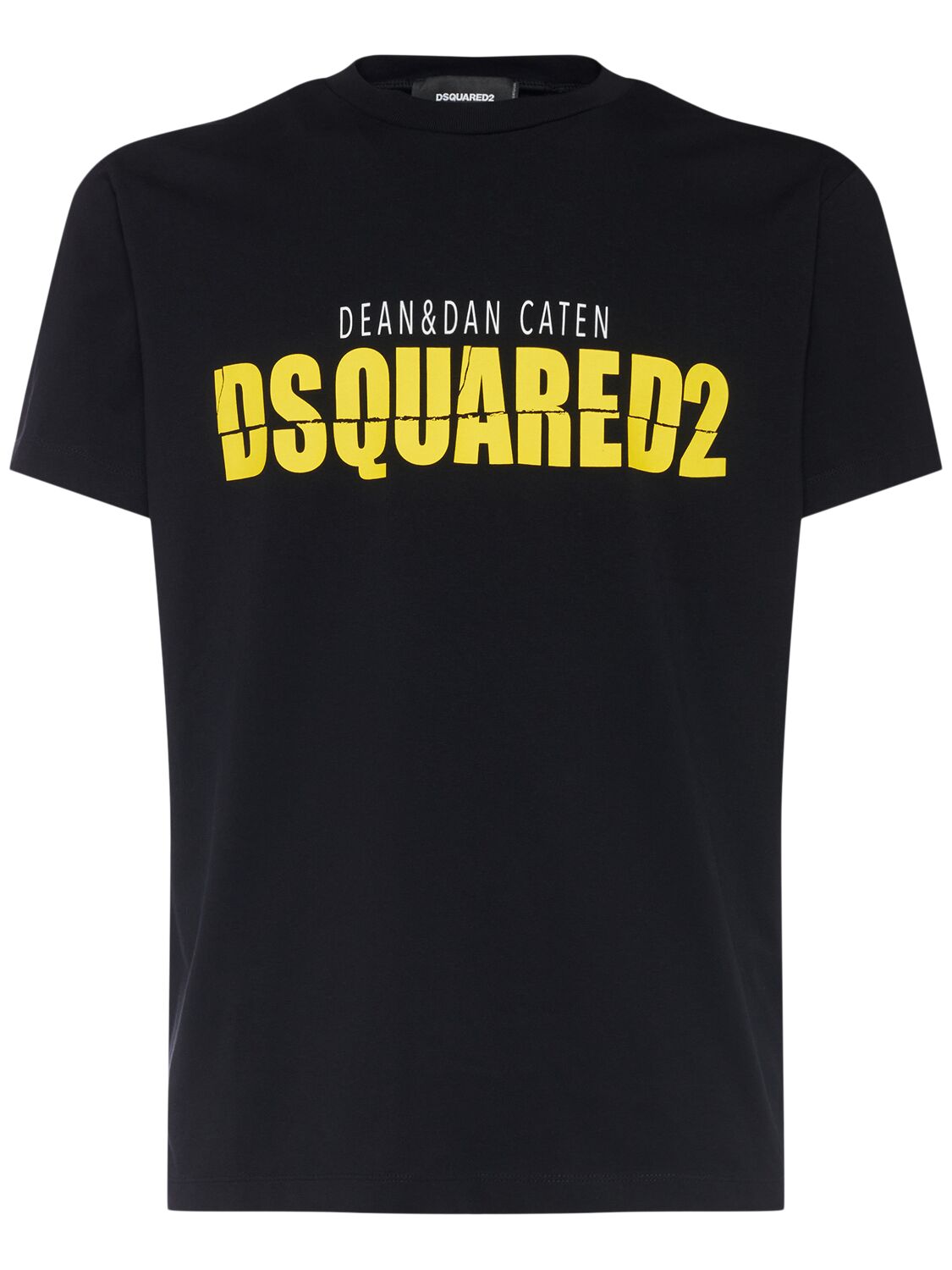 Shop Dsquared2 Cool Fit Printed Logo T-shirt In Black