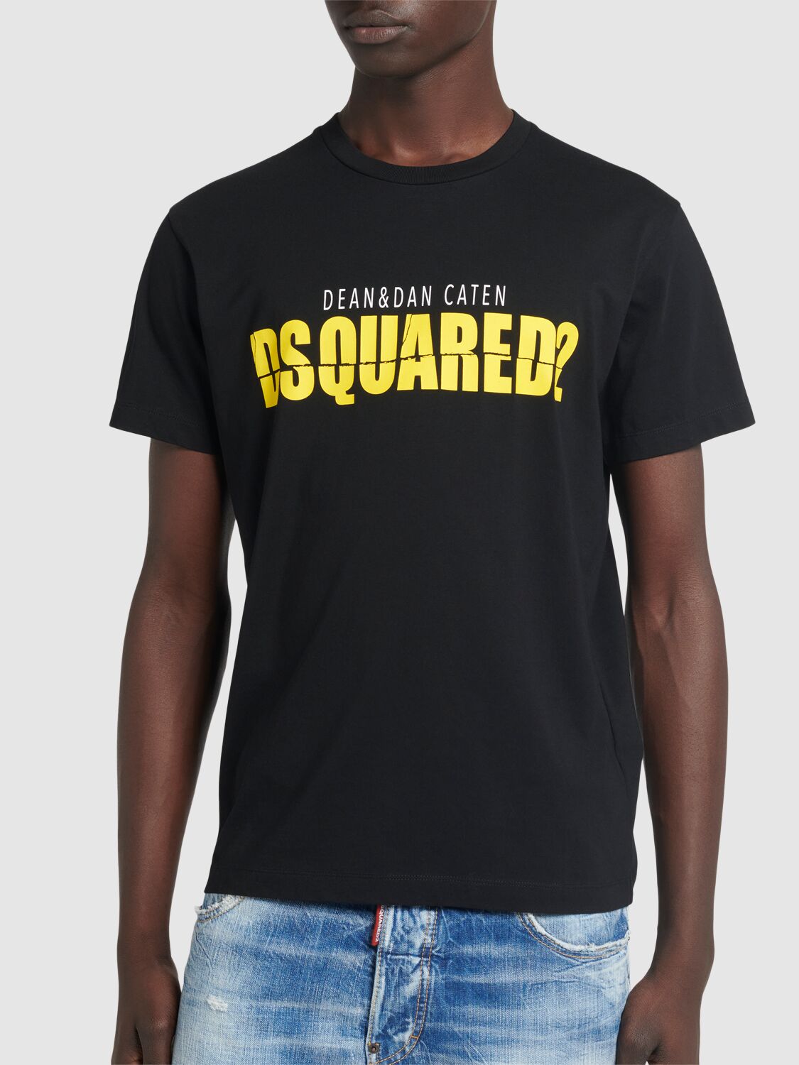 Shop Dsquared2 Cool Fit Printed Logo T-shirt In Black