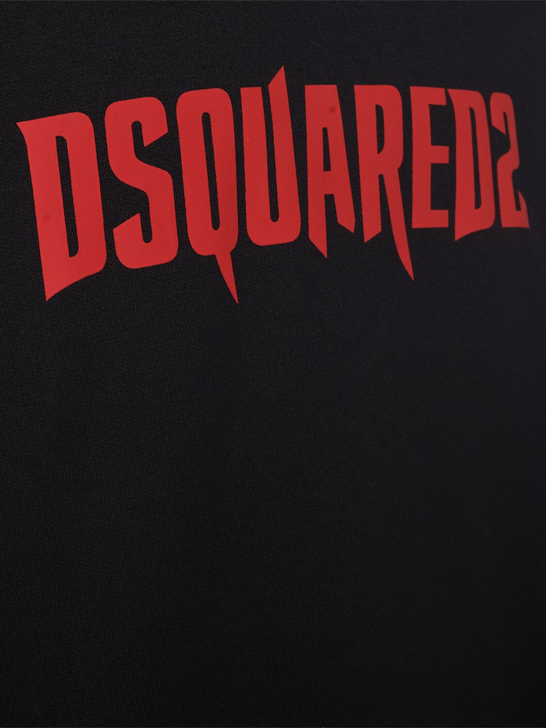 Shop Dsquared2 Cool Fit Cotton Hoodie In Black