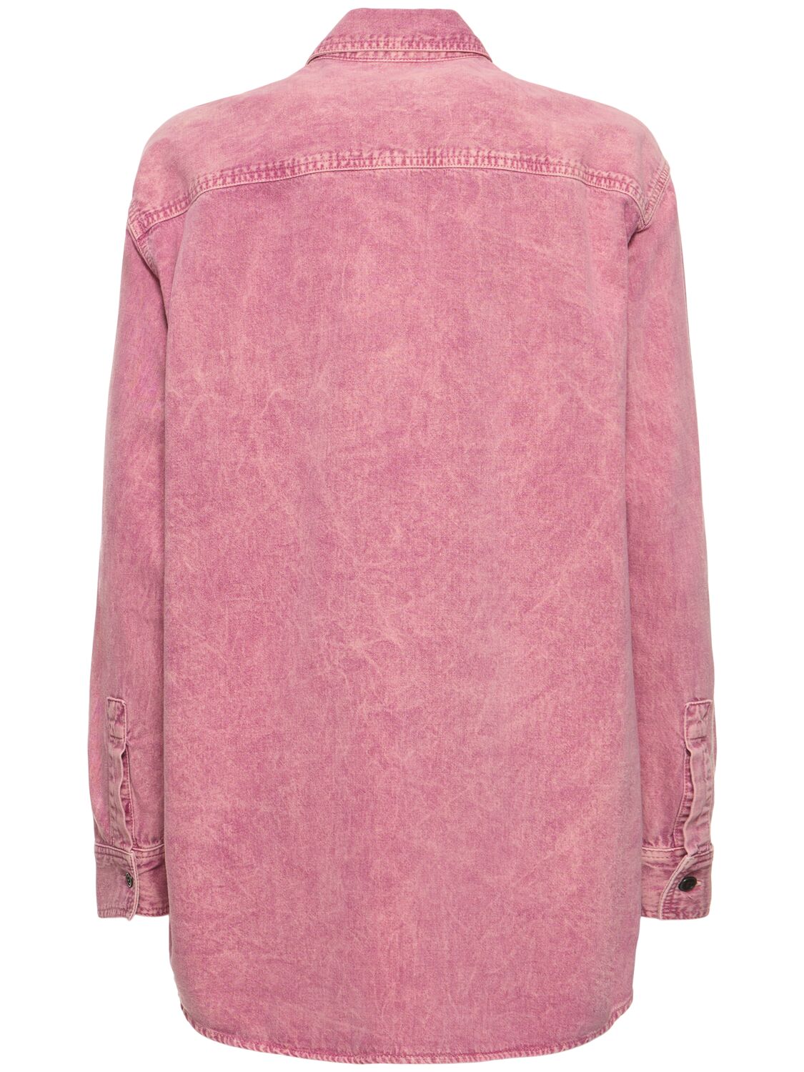 Shop Marant Etoile Verane Cotton Shirt In Pink