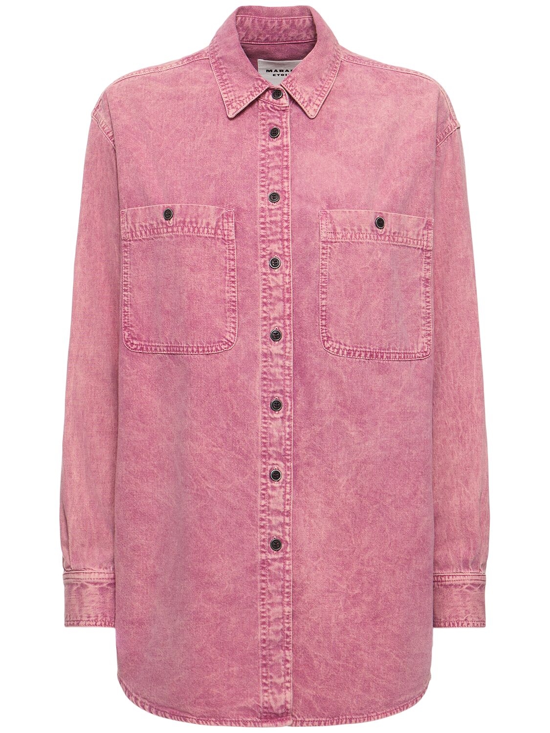 Marant Etoile Verane Cotton Shirt In Pink