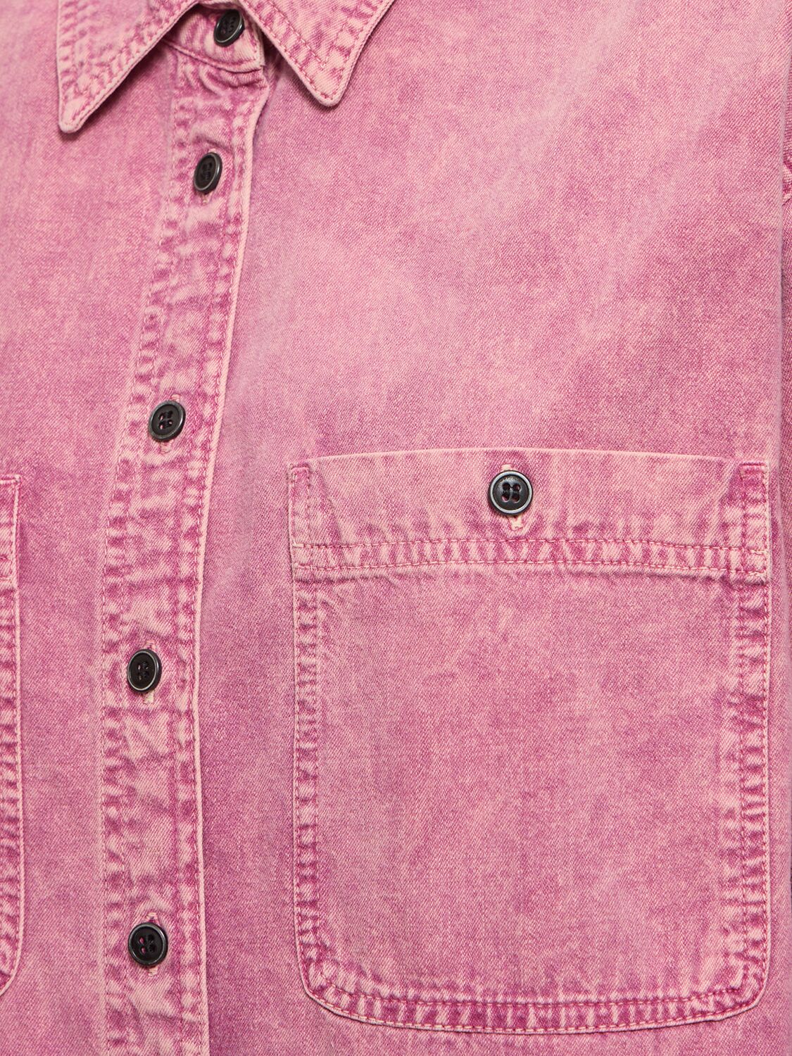 Shop Marant Etoile Verane Cotton Shirt In Pink