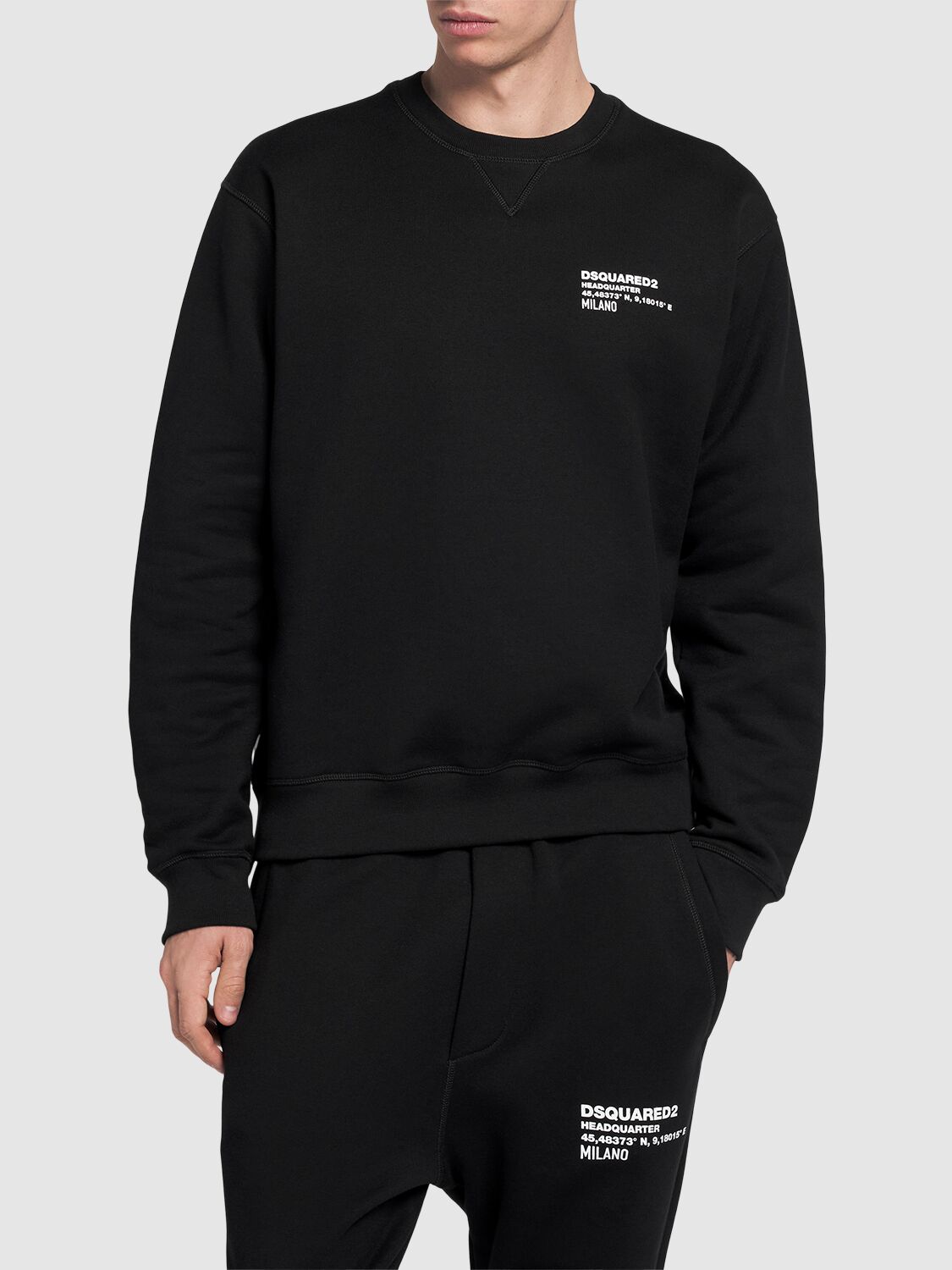 Shop Dsquared2 Cool Fit Crewneck Sweatshirt In Black