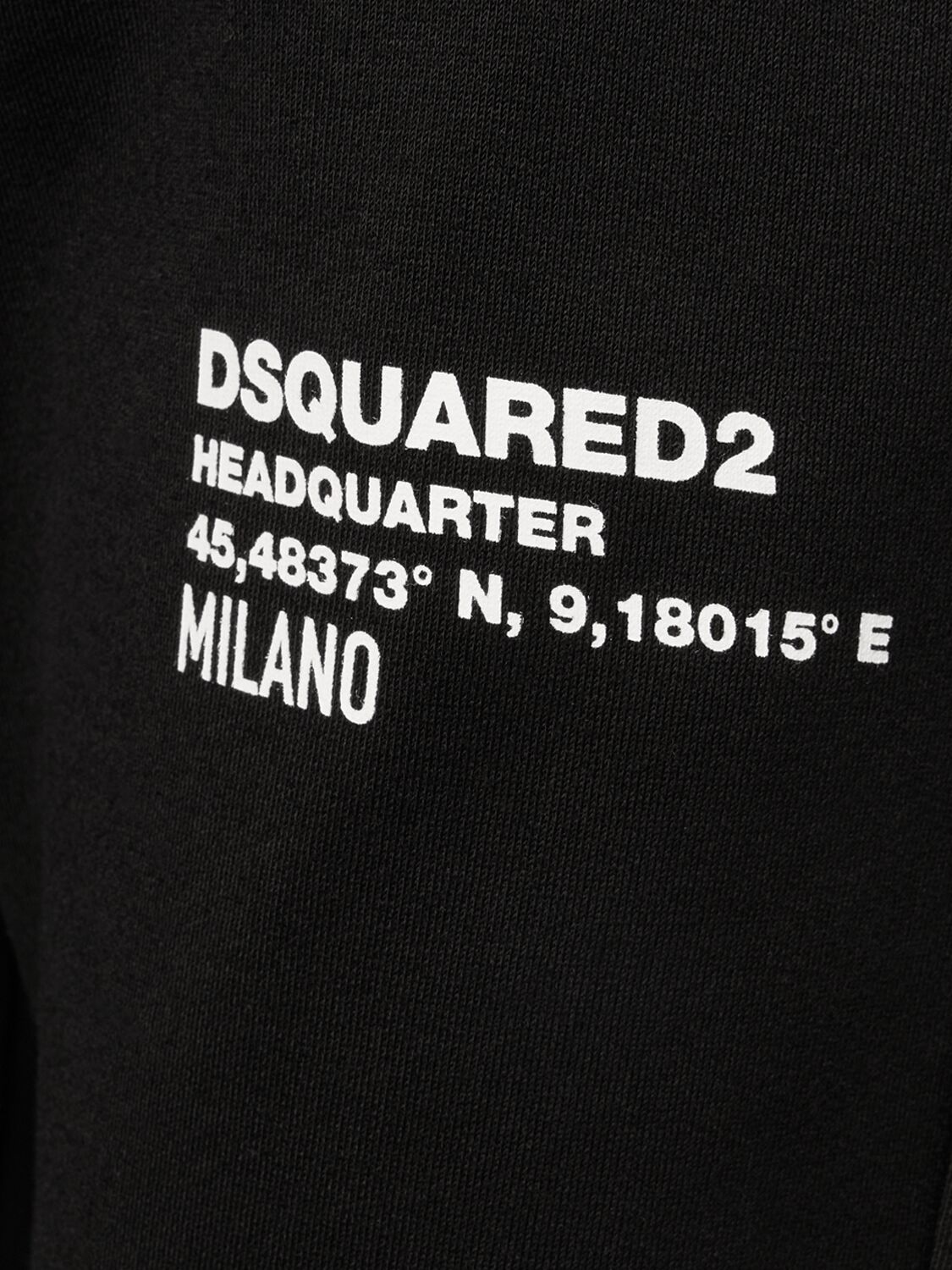 Shop Dsquared2 Dean Relaxed Fit Cotton Pants In Black