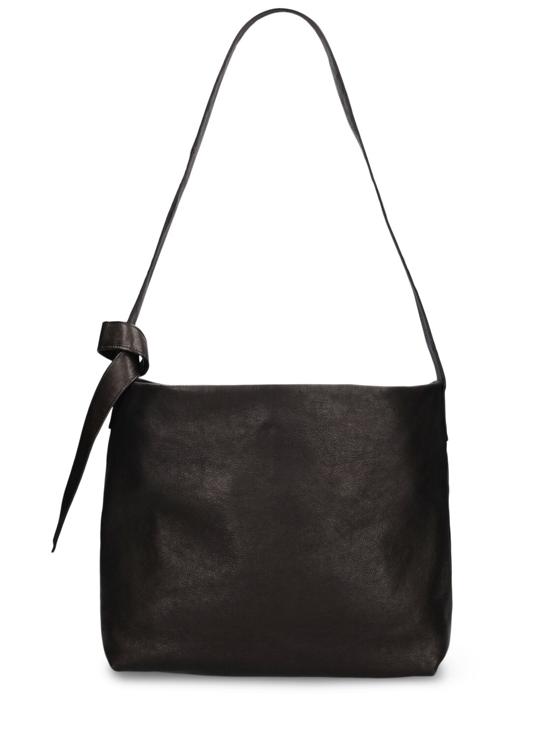 Ann Demeulemeester Runa Medium Soft Leather Shoulder Bag In 黑色